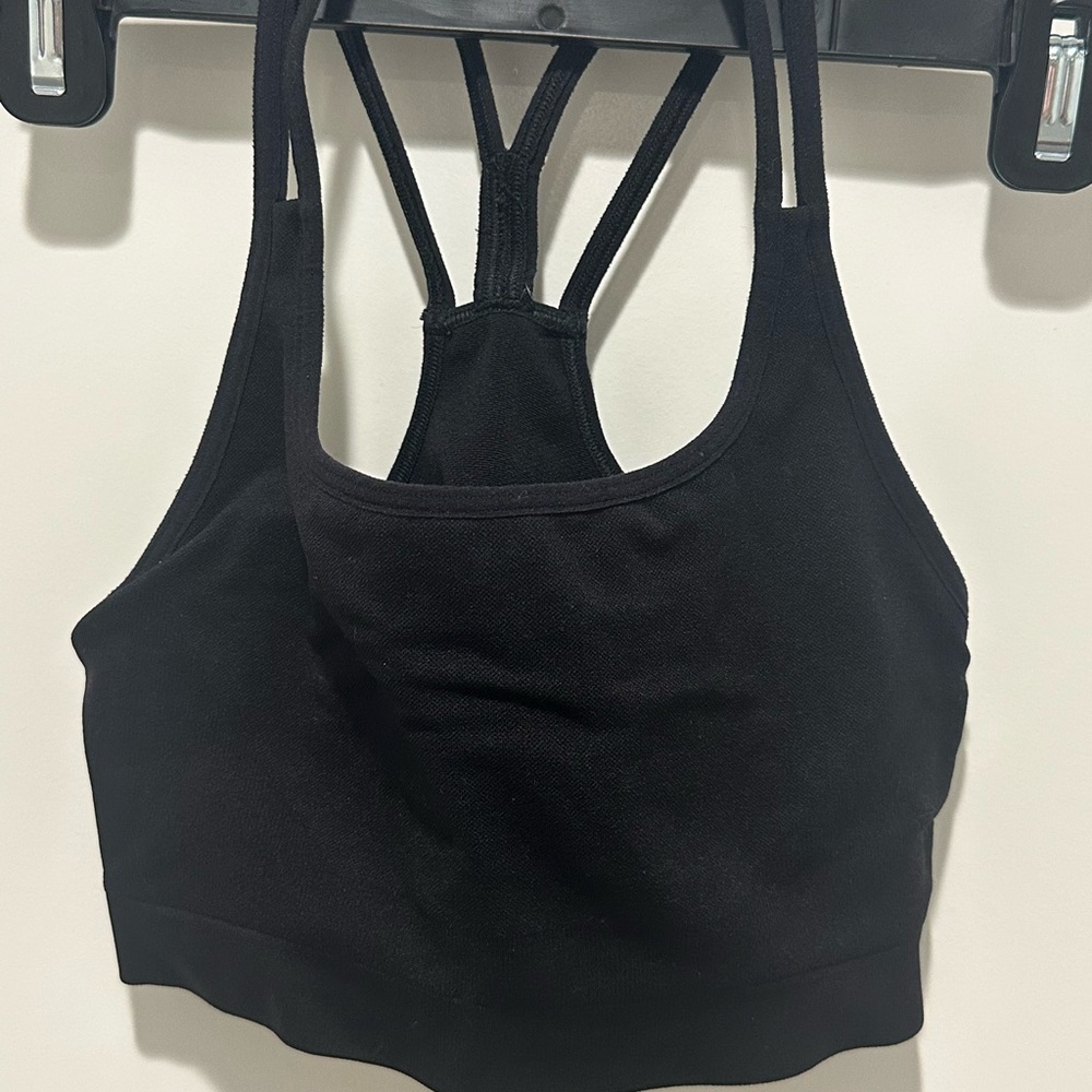 Zella Black Double-Strap Sports Bra